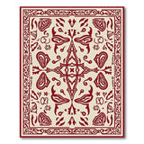 Traditional Persian Elegant Red Floral Persian Area Rug