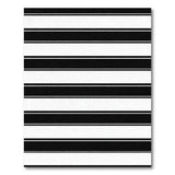 Bold Black White Striped Geometric No. 6 Area Rug