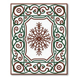 Ornate Snowflake Medallion Area Rug