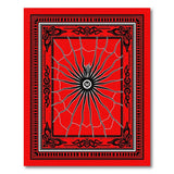 Red Heritage Tribal Sunburst Rug