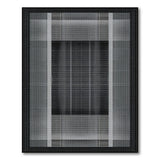 Optical Black White Grid Area Rug