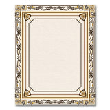 Ornate Floral Beige Border Area Rug