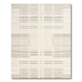 Beige and Neutral Grid Beige Area Rug