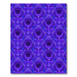 Purple Faceted Geometric Area Rug