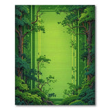 Pixelated Lush Forest Green Area Rug