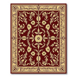 Ornate Red Gold Floral Persian Area Rug