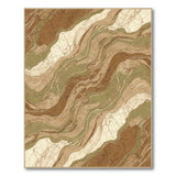 Marble Swirl Brown Area Rug