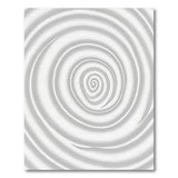 Grey Hypnotic Spiral Abstract Area Rug