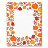 Autumn Pumpkin Harvest Border Area Rug
