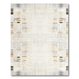 Geometric Dot Abstract Area Rug in Beige Neutrals