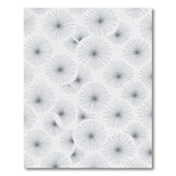Minimalist Grey Daisy Line Art Area Rug