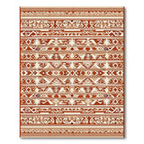 Red Heritage Tribal Red Area Rug