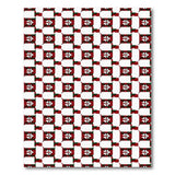 Red Green Celtic Cross Pattern Area Rug