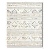 Beige Neutral Southwestern Geometric Area Rug