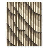 Beige Wavy Stripe Geometric Area Rug