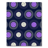 Purple Vinyl Record Groove Area Rug