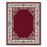 Ornate Traditional Persian Ornate Red Floral Border Area Rug