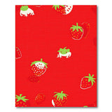 Strawberry Frog Playful Red Area Rug