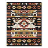 Southwestern Multi-color and Patterns Southwestern Geometric Tribal Area Rug