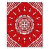 Red Mandala Starburst Heritage Rug