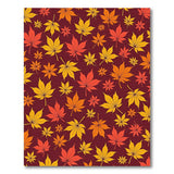 Vibrant Autumn Maple Leaves Area Rug