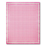 Distressed Pink Gingham Checkered Area Rug