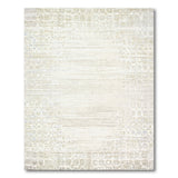 Beige Geometric Circle Abstract Area Rug