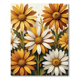 Vibrant Sunflower Daisy Floral Area Rug