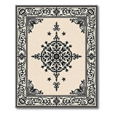 Beige and Neutral Traditional Persian Ornate Persian Medallion Area Rug