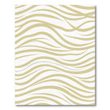 Beige Wavy Abstract No. 2 Area Rug