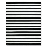 Bold Black White Striped No. 60 Area Rug