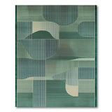 Emerald Green Emerald Green Geometric Abstract Area Rug
