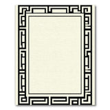 Beige Greek Key Geometric Geometric Modern Area Rug