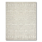 Beige Neutral Heritage Tribal Woven Rug