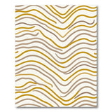 Brown and Tan Wavy Brown Tan Abstract Area Rug