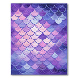 Purple Watercolor Scales Area Rug
