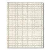 Woven Beige Grid Woven Area Rug