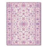 Purple Traditional Persian Floral Area Rug