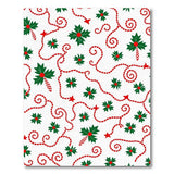 Festive Holly Berry Candy Cane Area Rug