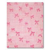 Playful Pink Bow Scatter Area Rug