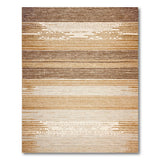 Brown and Tan Brown Tan Horizontal Striped Area Rug