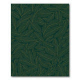 Golden Palm Leaf Emerald Green Area Rug