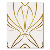 Shimmering Gold Geometric Area Rug