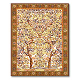 Multi-color and Patterns Golden Tree of Life Persian Area Rug