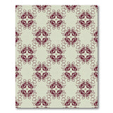Vintage Maroon Floral Beige Area Rug