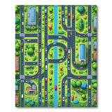 Cartoon City Streets Play Rug