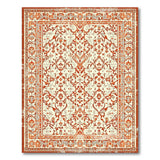 Vintage Terracotta Persian Area Rug