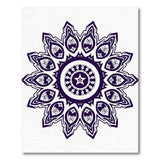 Geometric Modern Purple Purple Mandala Geometric Area Rug