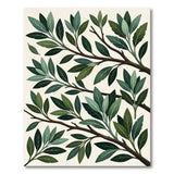 Lush Green Eucalyptus Leaves Area Rug
