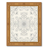 Ornate Grey Floral Vintage Area Rug